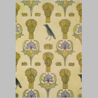 Textile design by C F A Voysey, produced in 1920..jpg